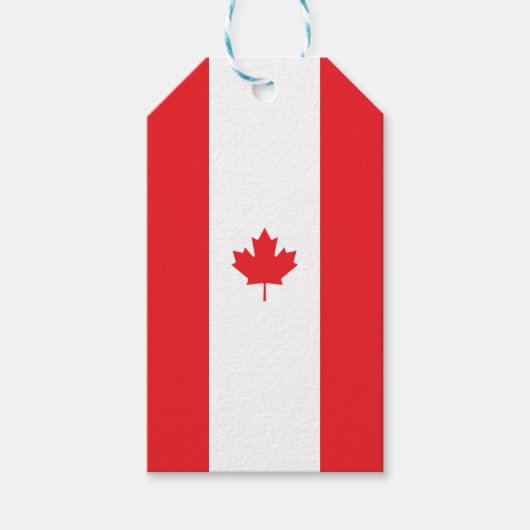 Canadese vlag cadeaulabel (Voorkant)