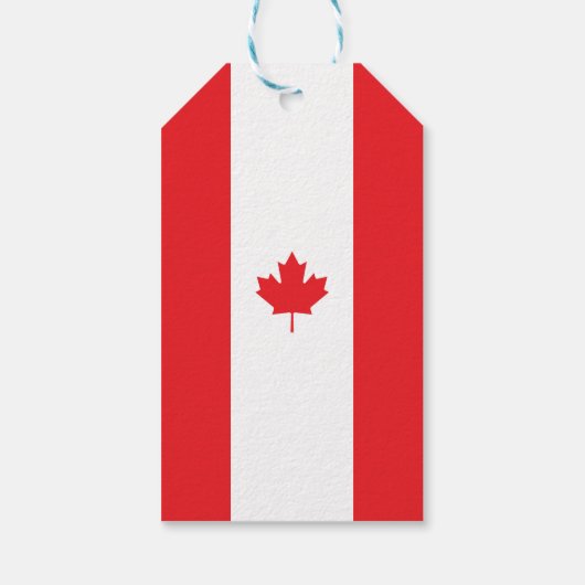 Canadese vlag cadeaulabel (Achterkant)