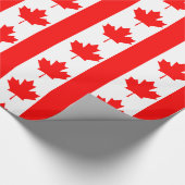 Canadese vlag cadeaupapier (Hoek)