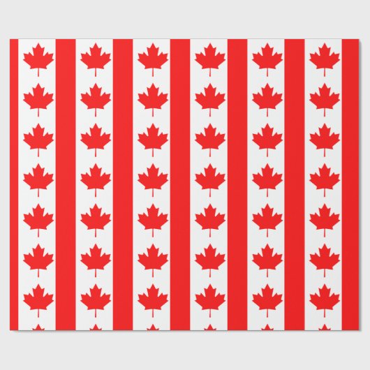 Canadese vlag cadeaupapier (Vlak)