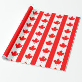 Canadese vlag cadeaupapier (Uitgerold)