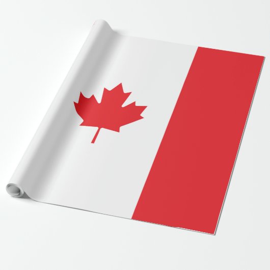Canadese vlag cadeaupapier (Uitgerold)