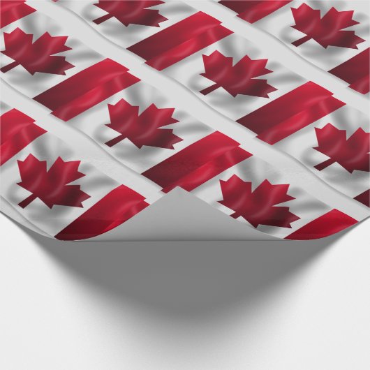 Canadese vlag cadeaupapier (Hoek)