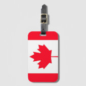 Canadese vlag. CANADA.  Bagagelabel (Voorkant (verticaal))