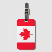 Canadese vlag. CANADA. Bagagelabel (Voorkant (verticaal))