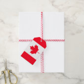 Canadese vlag. CANADA. Cadeaulabel (Met Touw)