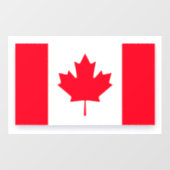 Canadese vlag. CANADA. Groot Raamsticker (Vel)