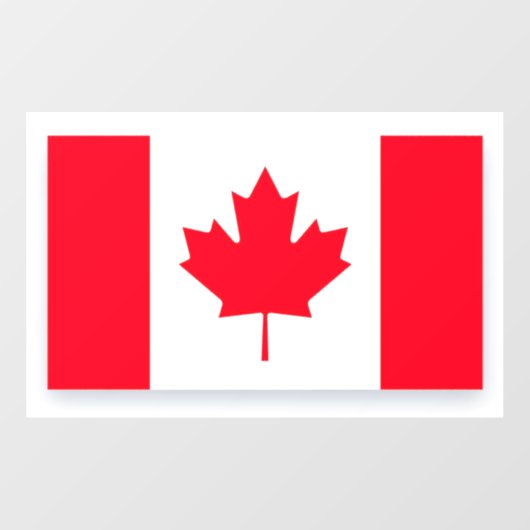 Canadese vlag. CANADA. Groot Raamsticker (Vel)