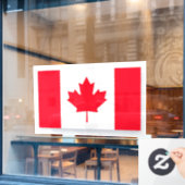 Canadese vlag. CANADA. Groot Raamsticker (Cafe Raam)
