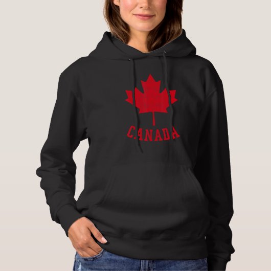 Canadese vlag Canada Independence Maple Leaf Manne Hoodie (Voorkant)