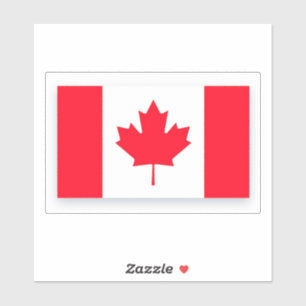 Canadese vlag. CANADA. Maat Medium. Sticker