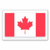 Canadese vlag. CANADA. Maat Medium. Sticker (Voorkant)