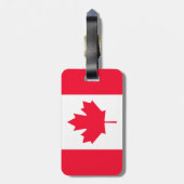 Canadese vlag - Canada Maple Leaf - Bagage ID Labe Bagagelabel (Achterkant verticaal)