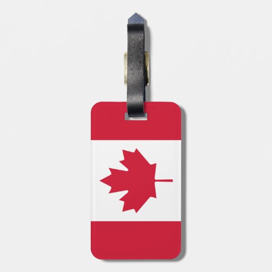 Canadese vlag - Canada Maple Leaf - Bagage ID Labe Bagagelabel (Achterkant verticaal)