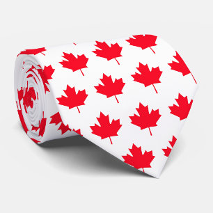 Canadese vlag. CANADA. Patriottisch.  Stropdas