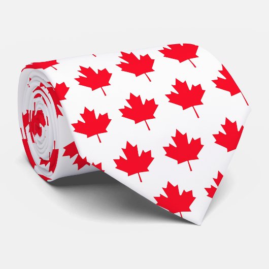 Canadese vlag. CANADA. Patriottisch. Stropdas