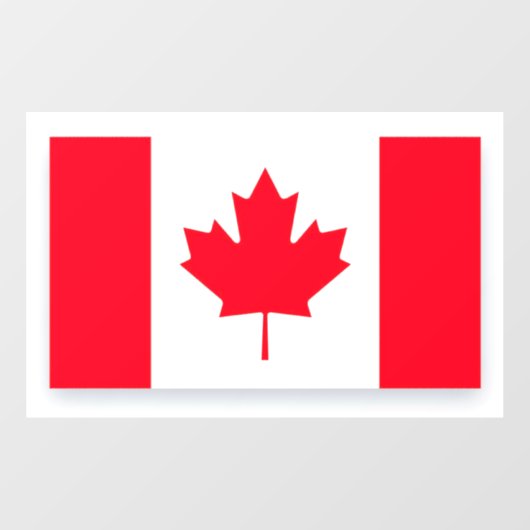 Canadese vlag. CANADA. Raamsticker (Vel)