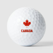 Canadese vlag (Canada Red & White) Golfballen (Voorkant)