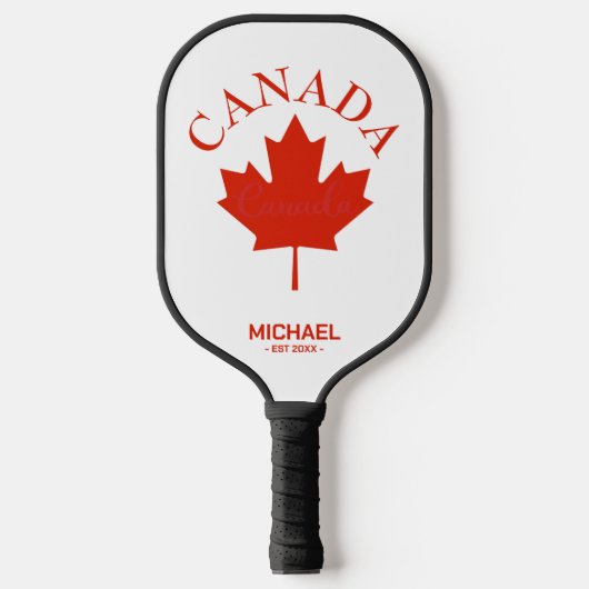 Canadese vlag (Canada Red & White) Pickleball Paddle (Voorkant)