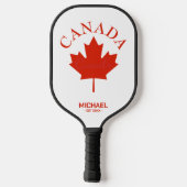 Canadese vlag (Canada Red & White) Pickleball Paddle (Achterkant)