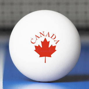 Canadese vlag (Canada Red & White) Pingpongbal