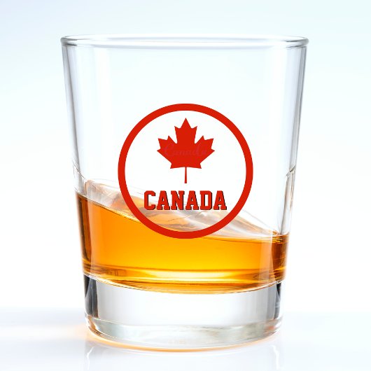 Canadese vlag (Canada Red & White) Shot Glas