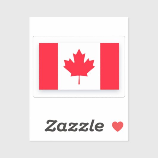 Canadese vlag. CANADA. Sticker (Vel)