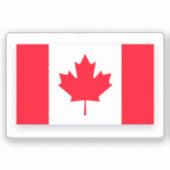 Canadese vlag. CANADA. Sticker (Voorkant)