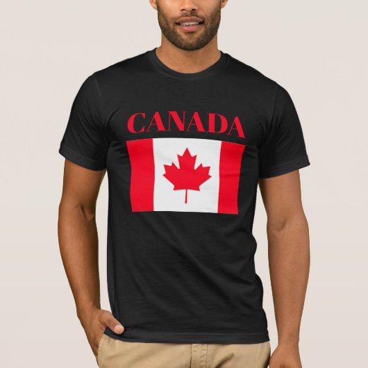 Canadese vlag. CANADA. T-shirt (Voorkant)
