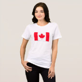 Canadese vlag. CANADA. T-shirt Tri-Blend Shirt (Voorkant volledig)