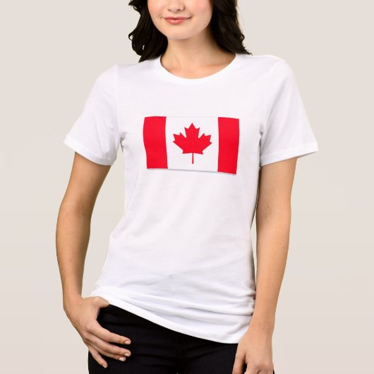 Canadese vlag. CANADA. T-shirt Tri-Blend Shirt (Voorkant)