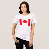 Canadese vlag. CANADA.  Tri-Blend Shirt (Voorkant volledig)