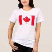 Canadese vlag. CANADA.  Tri-Blend Shirt (Voorkant)