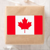 Canadese vlag. CANADA. Verzending Etiket (Insitu)