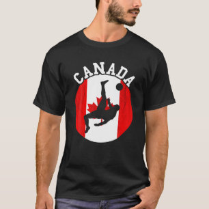 Canadese vlag Canada Voetbalteam Canadese trots Ca T-shirt
