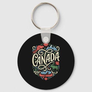 Canadese vlag Canadese esdoornblad buiten & Sleutelhanger
