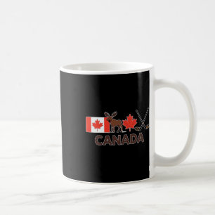 Canadese vlag Canadese esdoornblad hert ijshockey Koffiemok