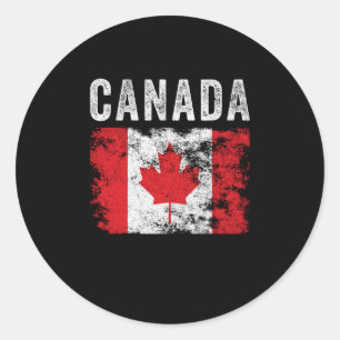 Canadese vlag - Canadese vlag Ronde Sticker