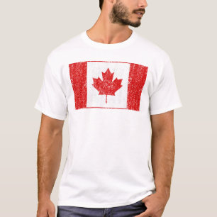 Canadese vlag Canadese vlag Woordvlag T-shirt