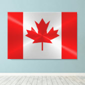 Canadese vlag canvas afdruk (Insitu (Houten vloer))
