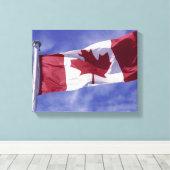 Canadese vlag canvas afdruk (Insitu (Houten vloer))