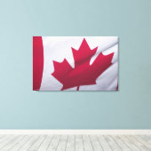 Canadese vlag. canvas afdruk (Insitu (Houten vloer))