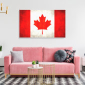 Canadese vlag canvas afdruk (Insitu (Woonkamer))