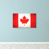 Canadese vlag canvas afdruk (Insitu (Houten vloer))