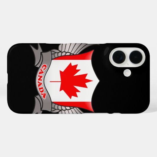 Canadese vlag Case-Mate iPhone case (Achterkant (horizontaal))