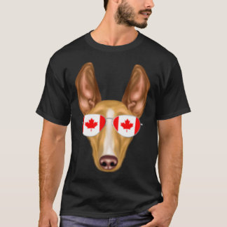 Canadese vlag Cirnechi dellu2019Etna Hond Canada P T-shirt