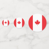 Canadese vlag confetti (Voorkanten)