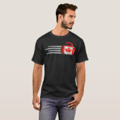 Canadese Vlag Curling Tshirt (Voorkant volledig)