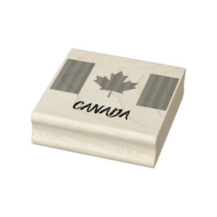 Canadese vlag Custom Rubber Stamp Rubberstempel