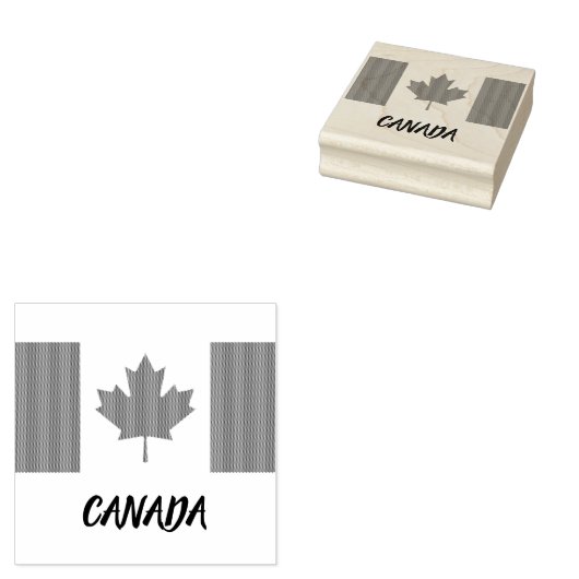 Canadese vlag Custom Rubber Stamp Rubberstempel (Gestempeld)
